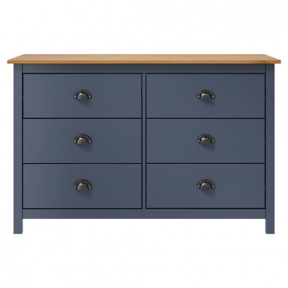 Buffet Hill Gris 125x40x80 cm Bois de pin solide Buffet Hill Gris 125x40x80 cm Bois de pin solide