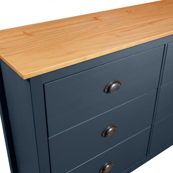 Buffet Hill Gris 125x40x80 cm Bois de pin solide Buffet Hill Gris 125x40x80 cm Bois de pin solide