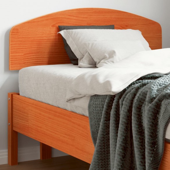 Tête de lit cire marron 100 cm bois massif de pin