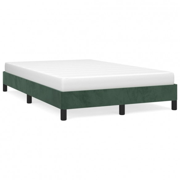 Lit vert foncé 120x190 cm velours