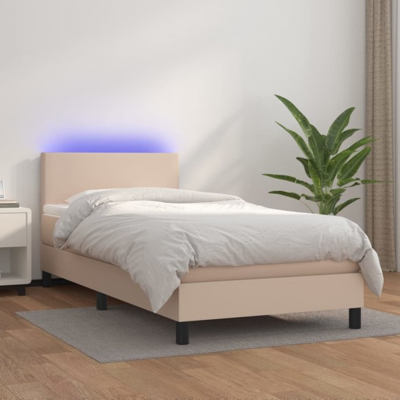 Lit matelas et LED Cappuccino 80x200cm
