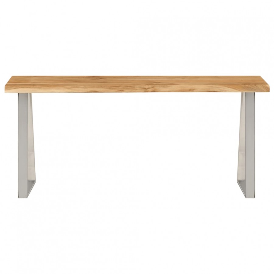 Banc avec bord vivant 105 cm bois d'acacia massif