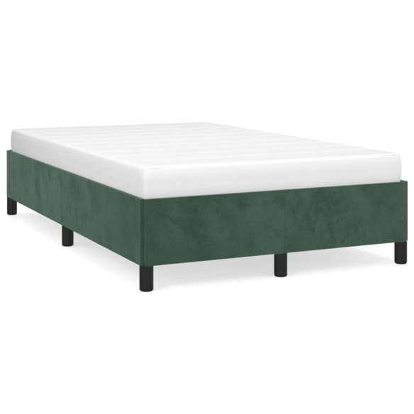 Lit vert foncé 120x190 cm velours