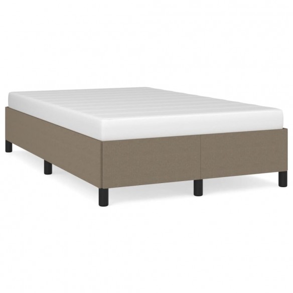Lit taupe 120x190 cm tissu