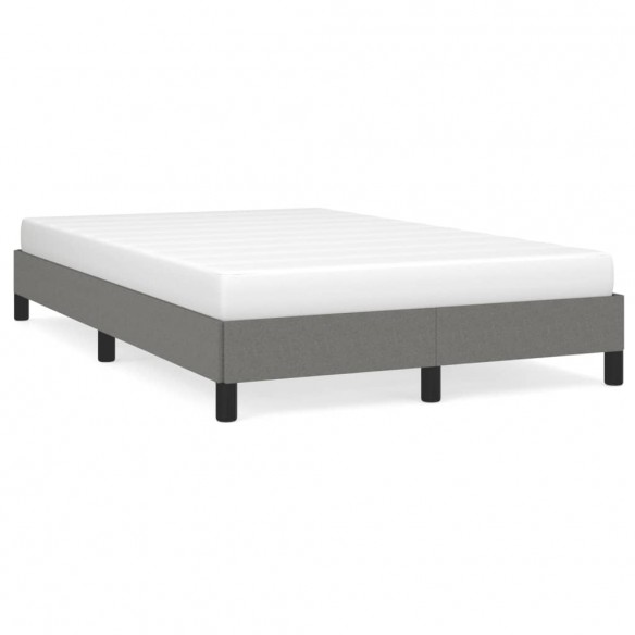Lit gris foncé 120x190 cm tissu