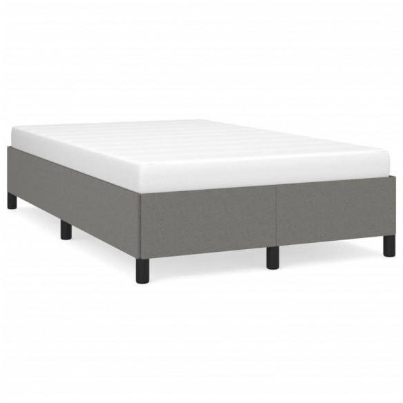 Lit gris foncé 120x190 cm tissu