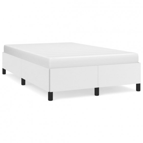 Lit blanc 120x190 cm similicuir