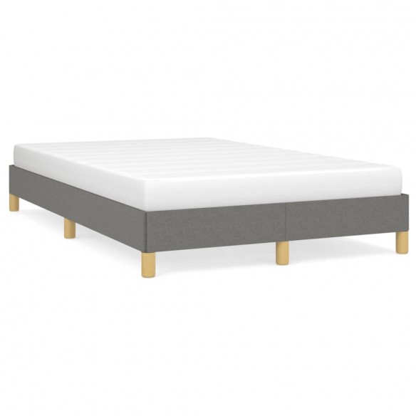 Lit gris foncé 120x190 cm tissu