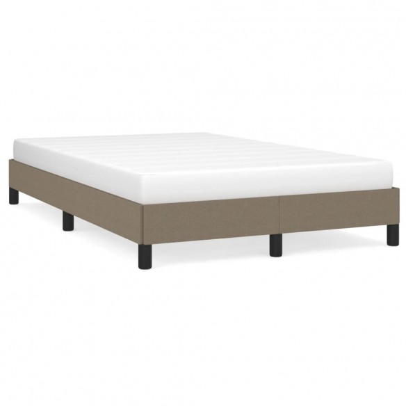 Lit taupe 120x190 cm tissu