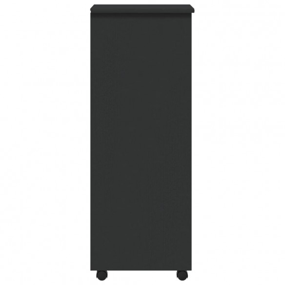 Armoire roulante avec tiroirs MOSS gris bois de pin solide Armoire roulante avec tiroirs MOSS gris bois de pin solide