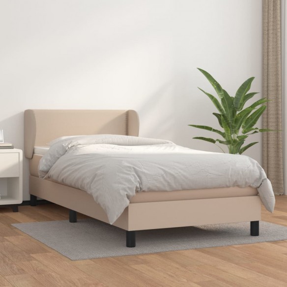 Lit avec matelas Cappuccino 90x200 cm