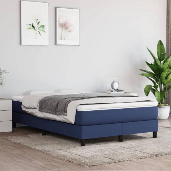 Lit Bleu 120x200 cm Tissu