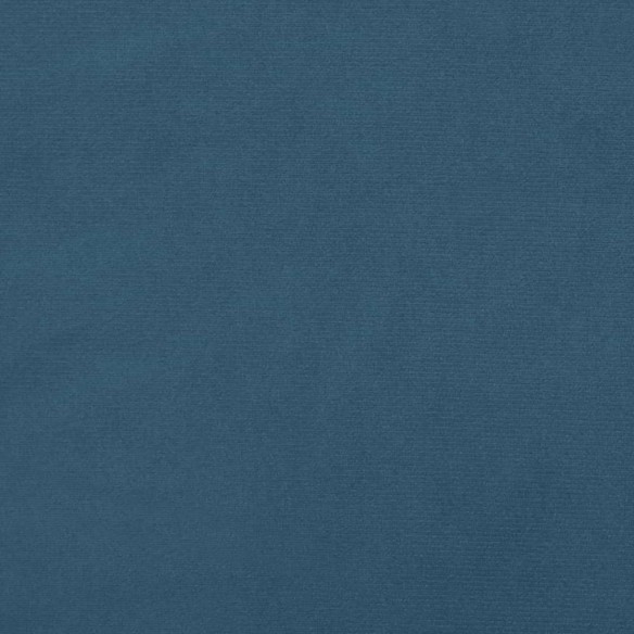 Tête de lit avec oreilles Bleu foncé 183x23x118/128 cm Velours