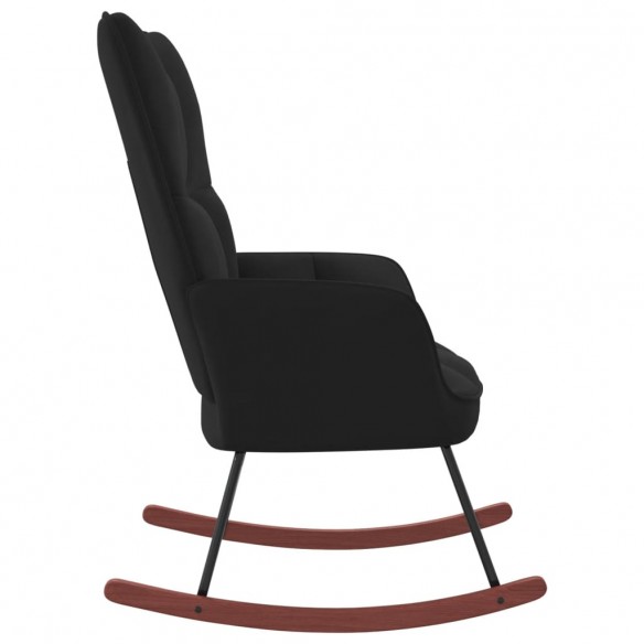 Chaise à bascule Noir Velours Chaise à bascule Noir Velours