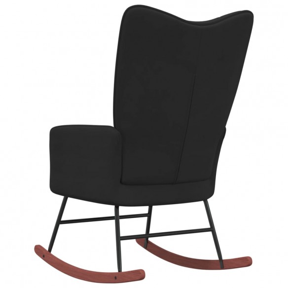 Chaise à bascule Noir Velours Chaise à bascule Noir Velours