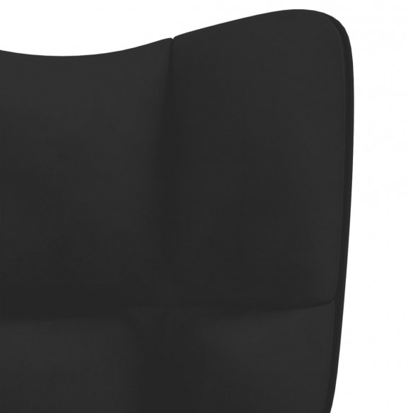 Chaise à bascule Noir Velours Chaise à bascule Noir Velours