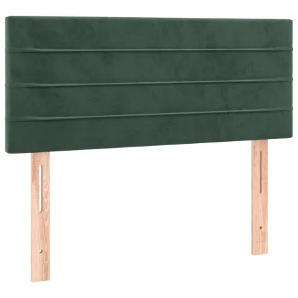 Tête de lit Vert foncé 100x5x78/88 cm Velours 2