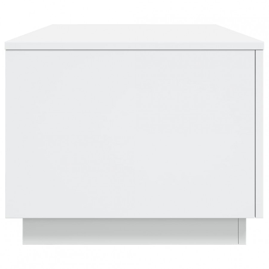 Table basse avec lumières LED blanc 90x50x40 cm
