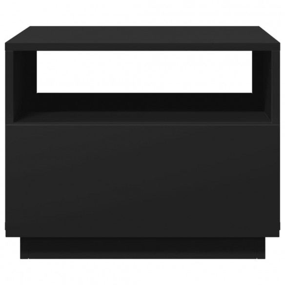 Table basse avec lumières LED noir 50x49x40 cm Table basse avec lumières LED noir 50x49x40 cm