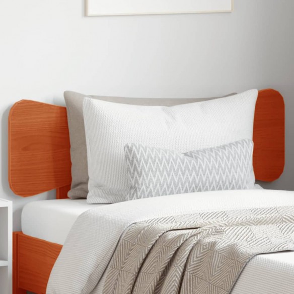 Tête de lit cire marron 75 cm bois massif de pin