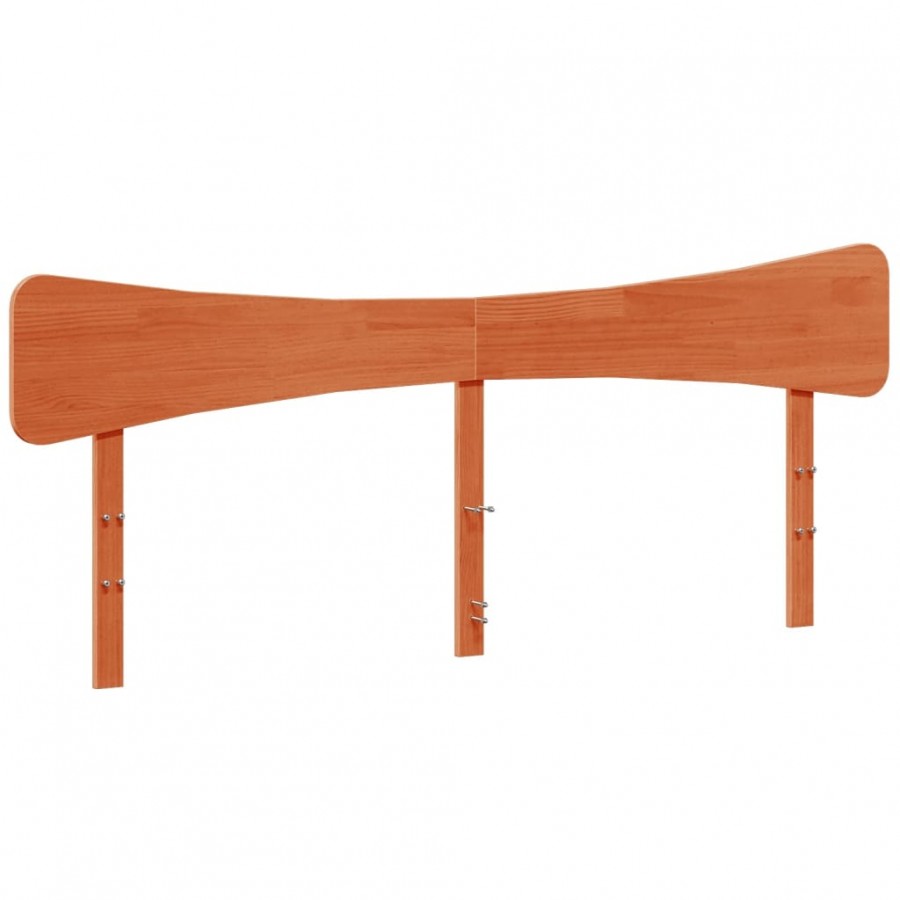 Tête de lit cire marron 200 cm bois massif de pin
