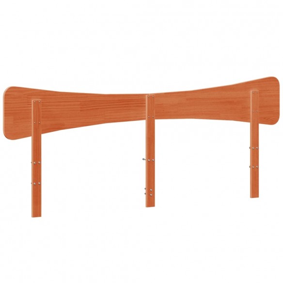 Tête de lit cire marron 200 cm bois massif de pin