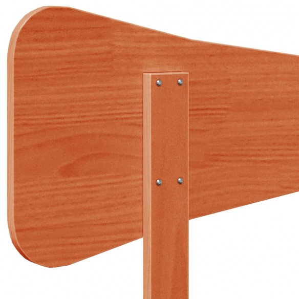 Tête de lit cire marron 200 cm bois massif de pin