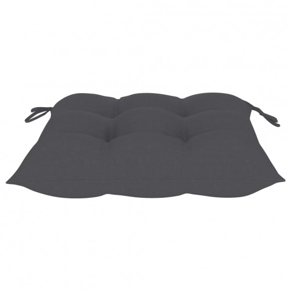 Chaises à dîner d'extérieur 3 pcs avec coussins Acacia massif