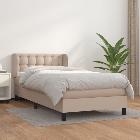 Lit avec matelas Cappuccino 90x200 cm