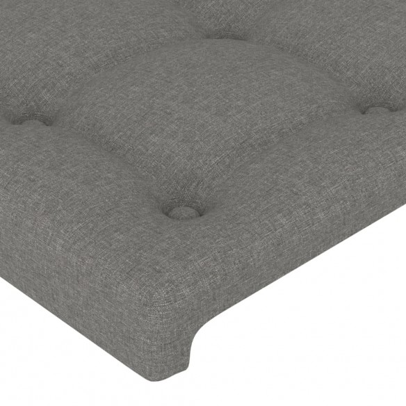 Têtes de lit 2 pcs Gris foncé 100x5x78/88 cm Tissu Têtes de lit 2 pcs Gris foncé 100x5x78/88 cm Tissu