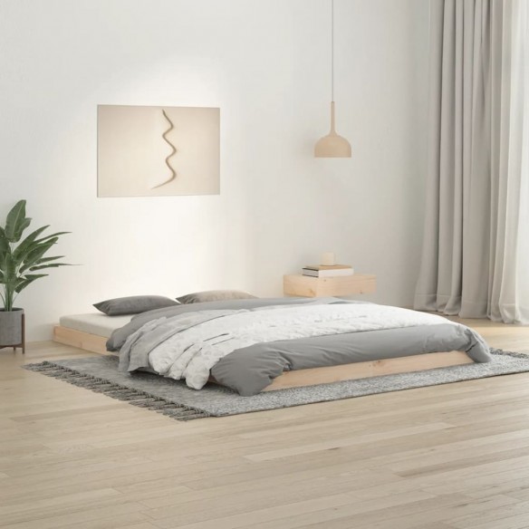 Lit 140x200 cm bois de pin massif