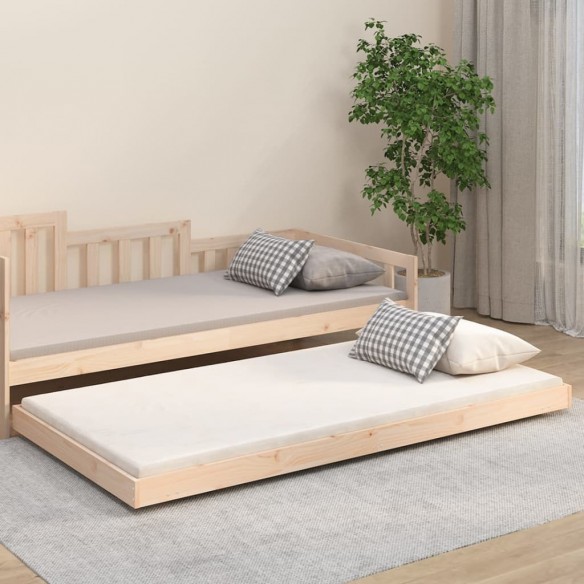 Lit 90x200 cm Bois de pin massif