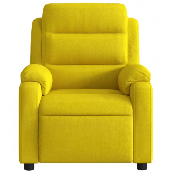 Fauteuil inclinable de massage électrique jaune velours