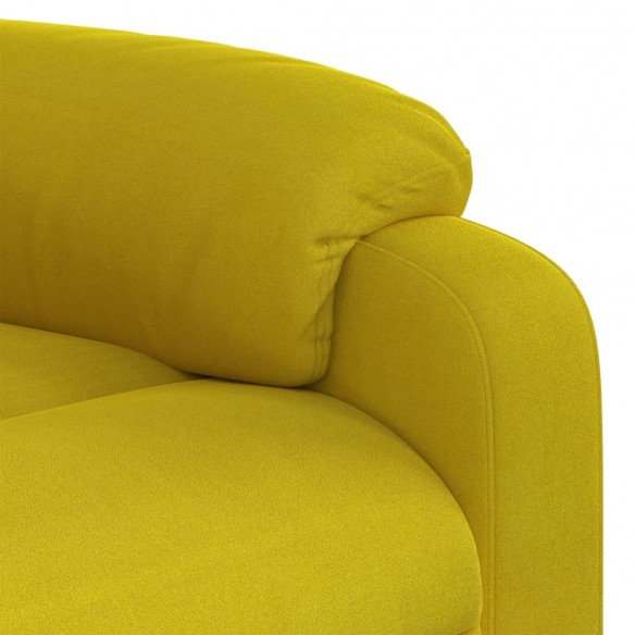 Fauteuil inclinable de massage électrique jaune velours
