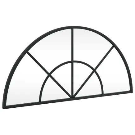 Miroir mural noir 60x30 cm arche fer 2
