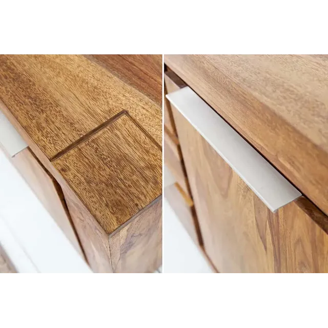 Buffet en Bois Massif Sheesham – 2 Portes & 3 Tiroirs| La force du design, la douceur du foyer.