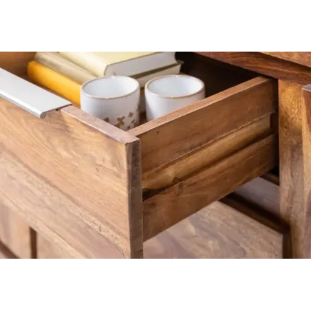 Buffet en Bois Massif Sheesham – 2 Portes & 3 Tiroirs| La force du design, la douceur du foyer.