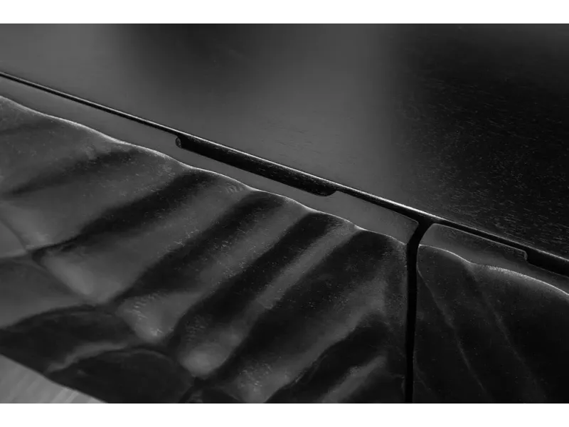 Meuble TV suspendu en bois massif de manguier – Style moderne – 160 cm