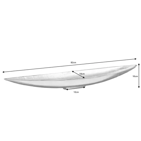 Coupe décorative GOLD LEAF 80 cm – Aluminium doré antique, fabrication artisanale