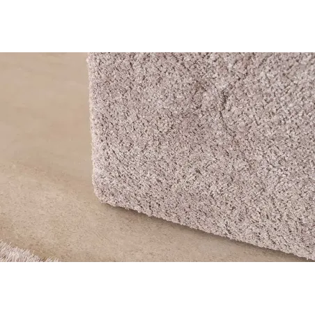 Banquette de lit Chesterfield EXTRAVAGANCIA 140 cm – Tissu bouclé champagner greige avec coffre de rangement intégré