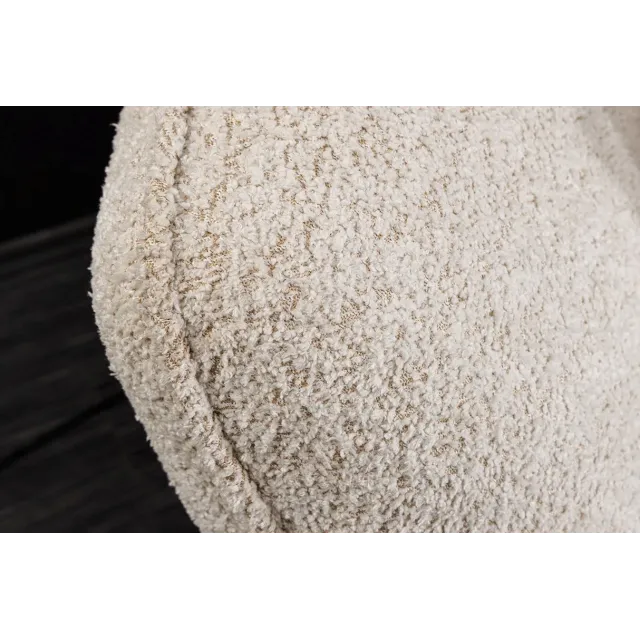 Canapé XXL ROYAL 295 cm – Bouclé champagne beige avec coussins, assise à ressorts et design moderne