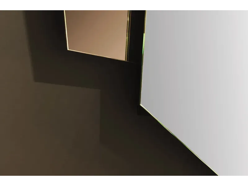 Miroir mural géométrique multicolore 125 cm – GEOMETRIC | Decozzia