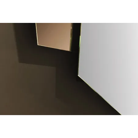 Miroir mural géométrique multicolore 125 cm – GEOMETRIC | Decozzia