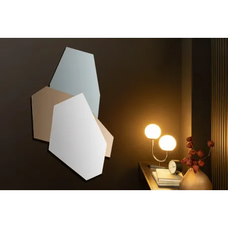 Miroir mural multicolore design géométrique 125 cm