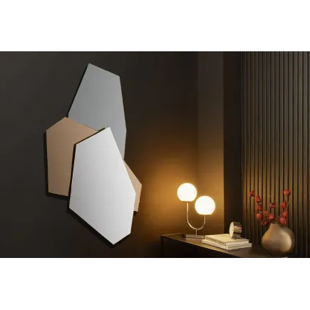 Miroir mural multicolore design géométrique 125 cm 2