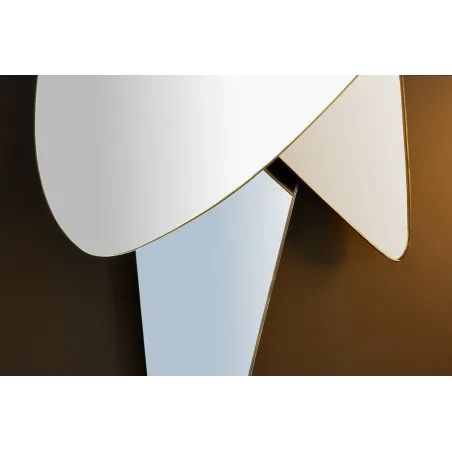 Miroir mural géométrique multicolore 120 cm – GEOMETRIC I | Décozzia