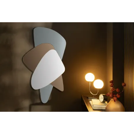 Miroir mural géométrique multicolore 120 cm – GEOMETRIC I | Décozzia