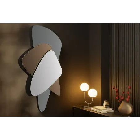 Miroir mural géométrique multicolore 120 cm – GEOMETRIC I | Décozzia