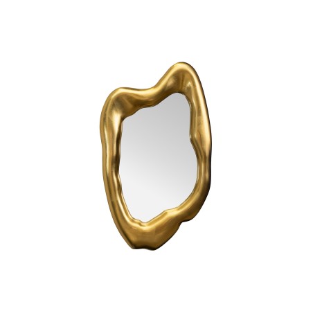 Miroir mural doré design moderne 90 cm – AURA | Décozzia