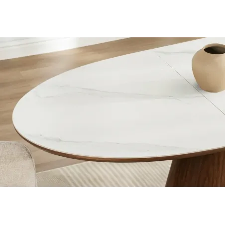 Table extensible ovale céramique 160-200 cm – table salle à manger design